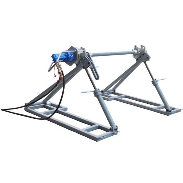 5 Ton Motorized Hydraulic Conductor Reel Stand with Hydraulic Lifting for Transmission Line Stringing