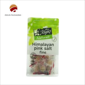 Quality Custom Designed Flat Bottom Bag Packaging CMYK/PANTON Zipper Closure for sale