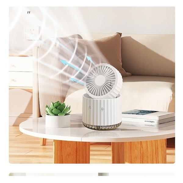 Ultra-Quiet Desktop Cooling Fan for Office and Dorm 1000mAh/1200mAh Battery Capacity