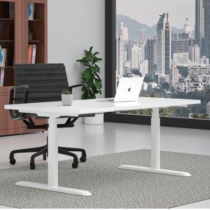 Quality White Dual Motors Table Height Adjustable Standing Desk for Commercial Productivity for sale