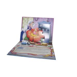 Children Hardcover Book Printing Service Pop Up Board 200 Grams C2S Paper 4C