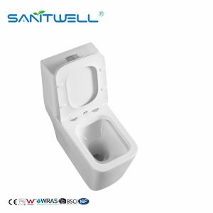 Sanitary Modern Chaozhou WC Bowl Wash Down ONE Piece Floor Toilet SWM8616