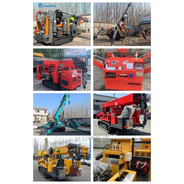 Remote Control Spider Crawler Crane 3-12 Ton Diesel Powered