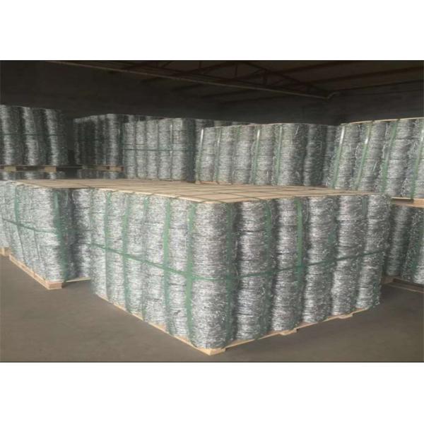 Buy Fence Hot Dipped Galvanized Security Barbed Wire Roll 25kg / Coil at wholesale prices