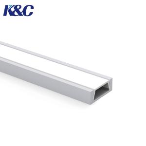Aluminum LED Housing Extruded Aluminum Sleek Appearance Custom Length