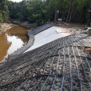 Uniaxial PP Polypropylene Plastic Geogrid For Railway Base Stabilization