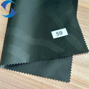 Light Weight Polyester 260T Taffeta Fabric Cire Ripstop Printing Fabric With PU