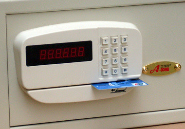 Buy Smart Hotel Electronic Safe Box with Height of 273mm and Width of 371-460mm at wholesale prices