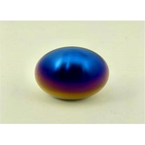 Burn Blue CNC Titanium Parts Auto Shift Knob For Automobile Truck / Racing