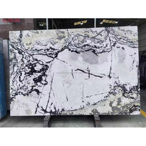 Hotel and Home Design Big Slab Panda White Granite Black Veins Kitchen Countertops