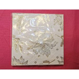 Monogrammed Gold Foil Napkin 3ply Beverage 33*33cm