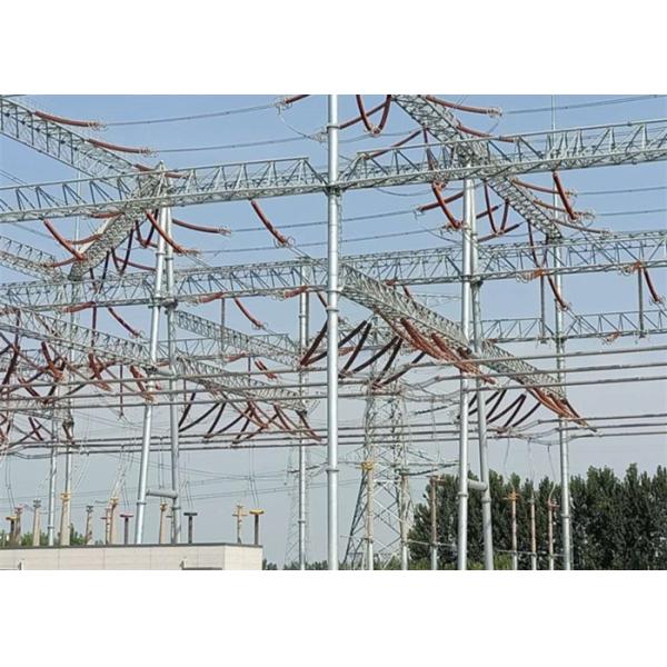 220kv Steel Lattice Tubular Electrical Substation Structure for Power Transmissi