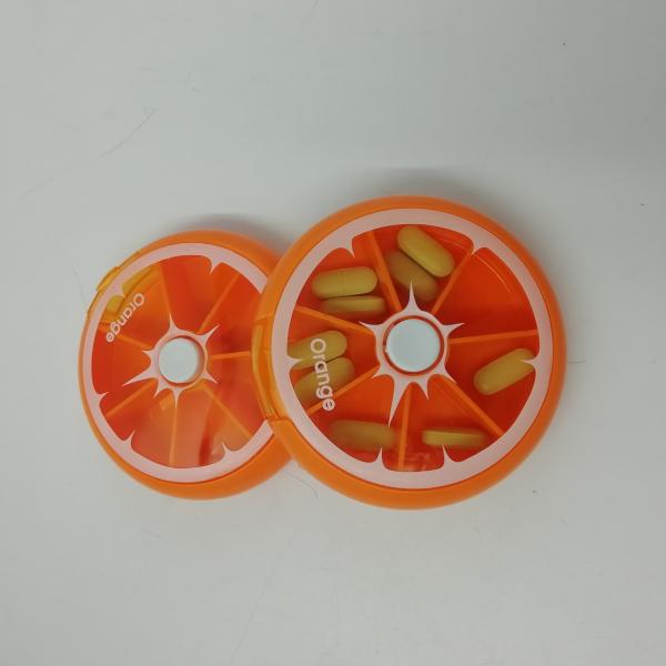 Can rotationable pill box 7case pill organizer weekly promotional pill holder