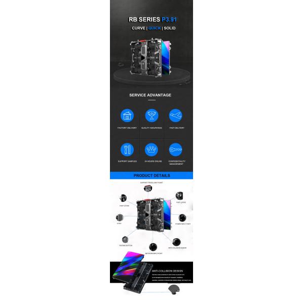 P3.91 Church Indoor Video Wall Giant Event Stage Rental Display Screen For Concert