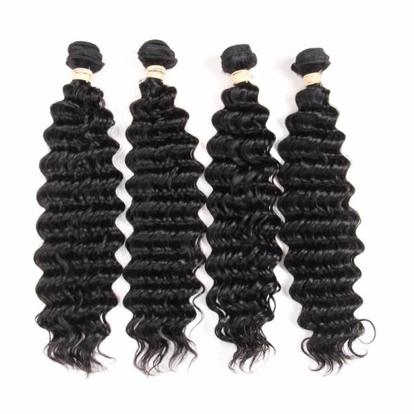 No Shedding Unprocessed Peruvian Virgin Hair Extension Deep Wavy Curly Human Hair