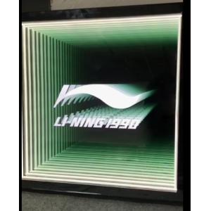 Indoor/Outdoor Custom Lettering Space Infinity Mirror Art for Bar Shop and