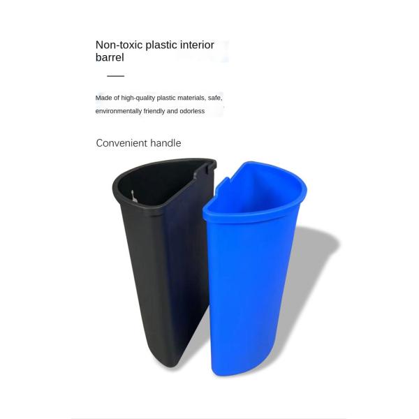 Household 10L Lobby Garbage Cans Stainless Steel Pedal Garbage Can