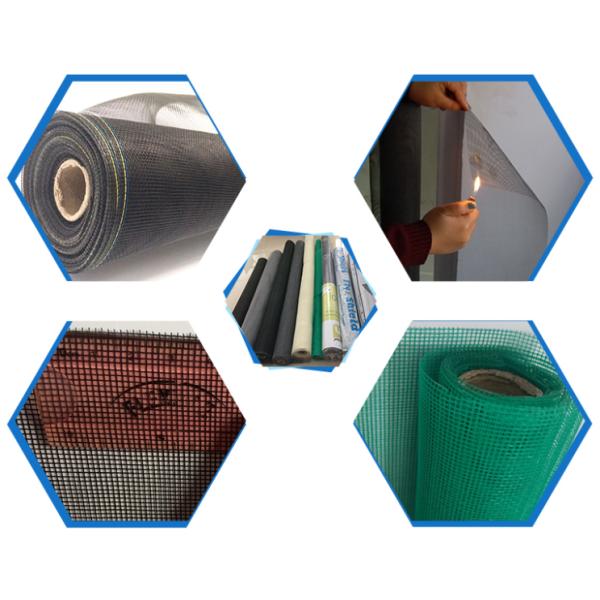 PVC Coated Fiberglass Anti Insect Netting Excellent Weather Resistance