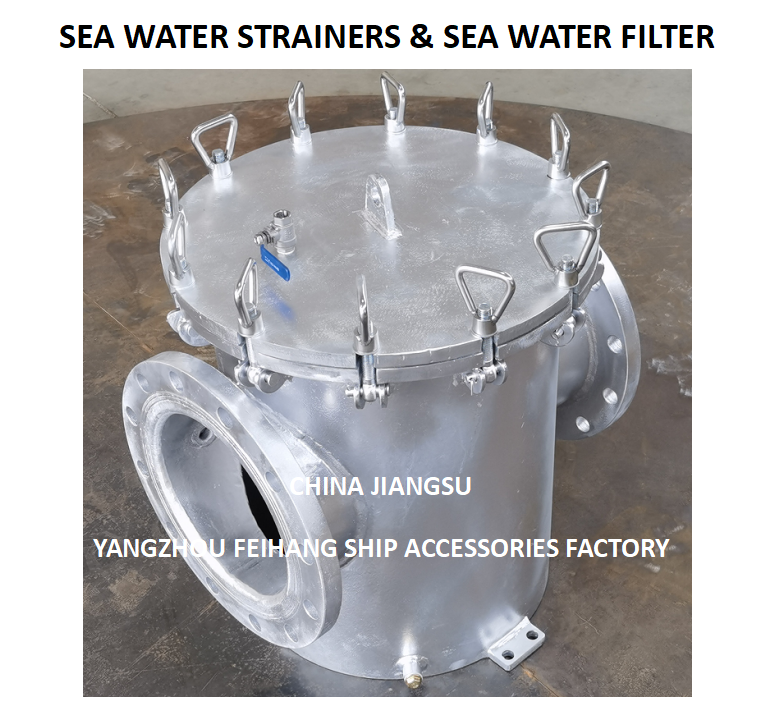 Quality FH-AS300 CBM1061-81 Simplex Sea Water filter Housing Carbon Steel Galvanized Body, Stainless Steel Filter Cartridge,Mesh-5mm for sale