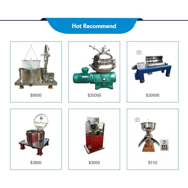 Exported separation of filter for wine filtration blood grade tubular bowl fruit juice centrifuge separate