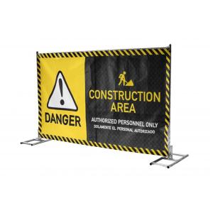 Corrosion Resistant Temporary Construction Fence Panels 6'X10' Chain Mesh 2¼