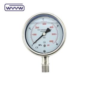 Quality 2.5&quot; industrial oil filled pressure gauge price for sale