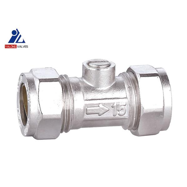 Buy Copper Pipe 15mm Brass Isolation Valve ISO9001 Plumbing Water Valve at wholesale prices