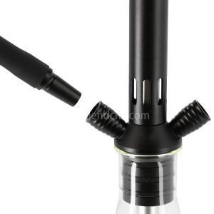 Aluminium Sliver Black Hookah With Anodizing Surface Treatment Easy Carry