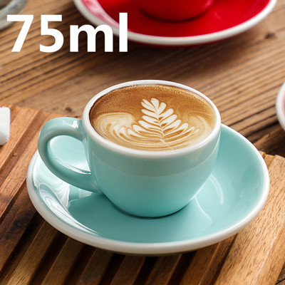Multicolor 75ml Porcelain Espresso Cups With Saucers Bulk Kitchen Supplies