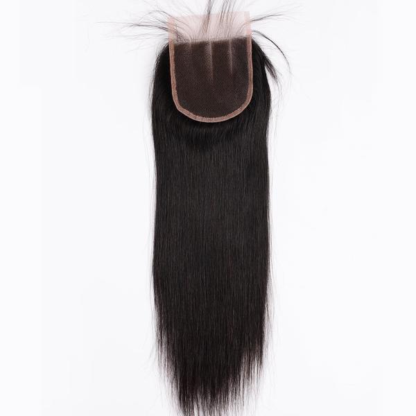 Elegant Human Hair Lace Closure 4x4 Malaysian Straight Closure, Human Hair Extension