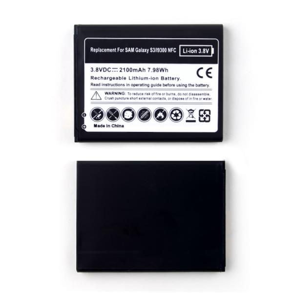 Buy 2100mAh Mobile Phone Replacement Battery For Samsung Galaxy S3 Battery I9300 at wholesale prices