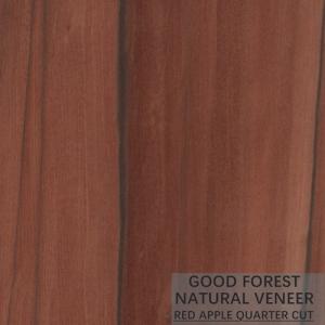 OEM Natural Apple Wood Veneer Vertical Grain Quarter Cut Veneer
