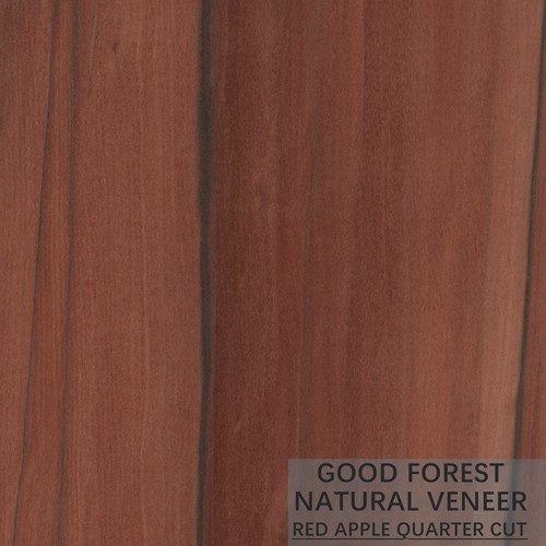 OEM Natural Apple Wood Veneer Vertical Grain Quarter Cut Veneer