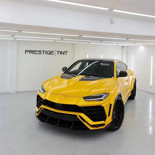 1016 Style Lamborghini Body Kit Urus Carbon Fiber Front Lip Diffuser Spoiler Hood White