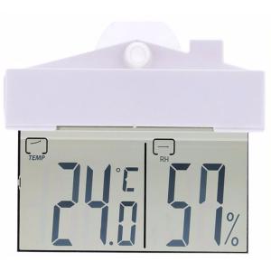 Digital Transparent Display Thermometer Hydrometer Indoor Outdoor Home