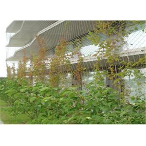 China Knotted Stainless Steel Cable Trellis , Cable Wire Mesh For Green Wall on sale
