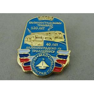 Die Stamped Soft Enamel Military Pin , Zinc Alloy Material Badge