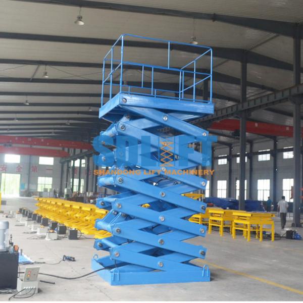 Indoor Stationary Scissor Lift For Warehouse 2000kg Load