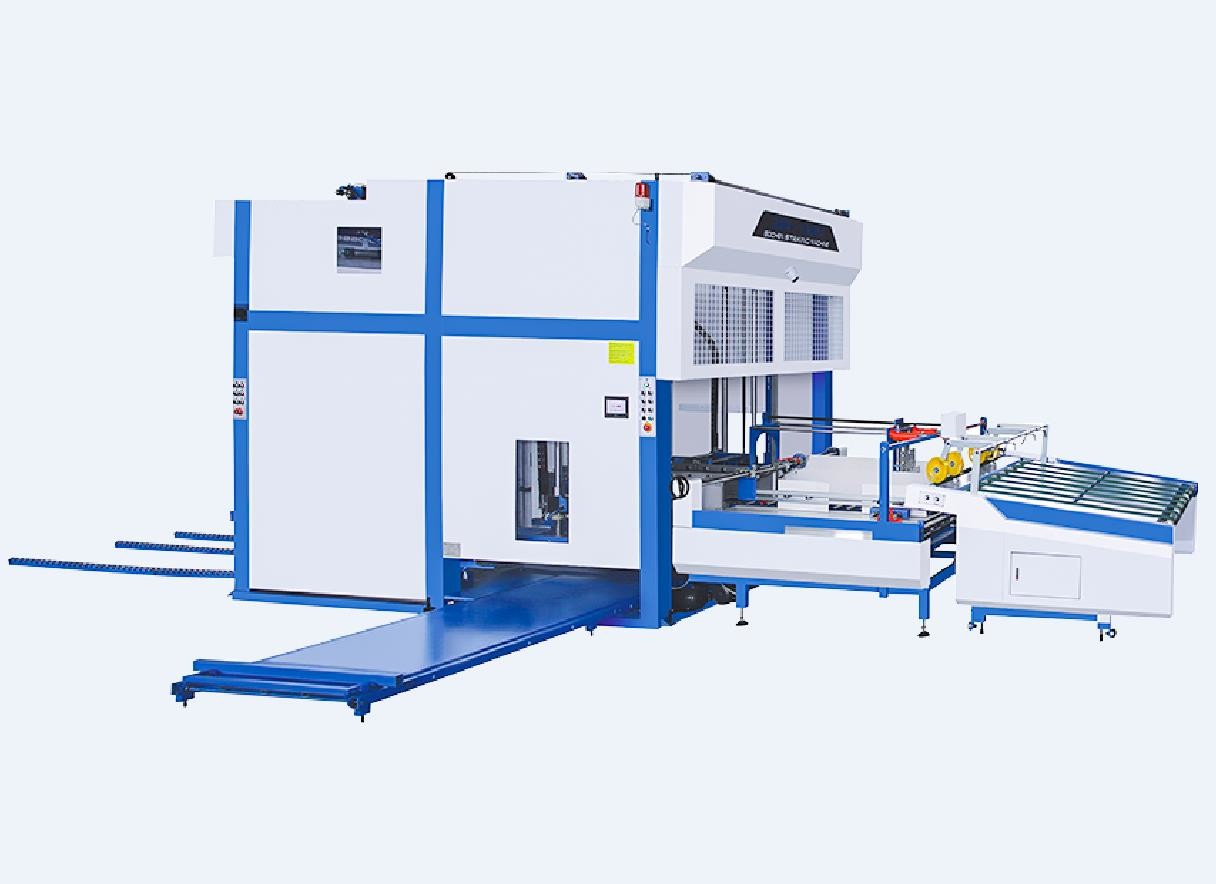 Quality Auto Flip Flop Pallet Stacker Machine For Corrugated Cardboard for sale