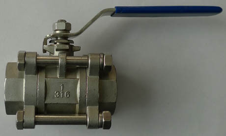 Miniature SUS316 Floating Ball Valve 3/4" 3/8" Q341 F/H/Y-150Lb , API 608 Ball