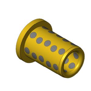 Quality Oil Free CuAl10Fe5Ni5 Flange Bronze Bushing Self Lubrication for sale