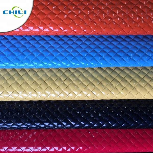 Buy Shoes Garment Quilted Leather Fabric , Cotton Quilting Fabric Smooth Surface at wholesale prices