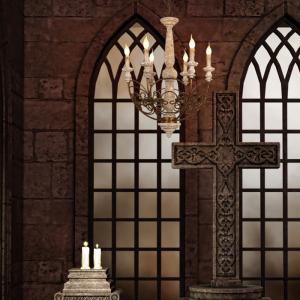 Loft chandelier antique lighting suspension lustre wooden art deco Wooden