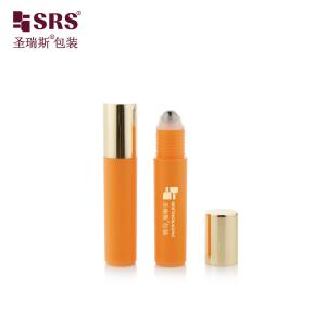 Quality RPA-10ML Injection Custom Color Glossy Frosted Plastic PP PCR Roller Steel Ball Eye Serum Massage Bottle Container for sale