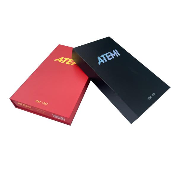 Custom Gold Stamping Logo Magnetic Close Paddle Rackets Box Packaging With Foam Insert