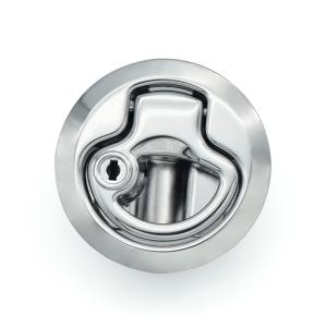 33x61mm Silver Zinc Alloy Flush Mount Slam Latch