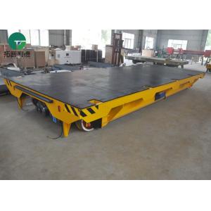 Long Lifetime 20 Ton Metal Plate Handling Motorized Rail Transfer Cart