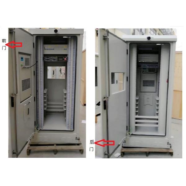 IP55 Two Doors Air Conditioner Cooling Outdoor Telecom Cabinets With Camera Built-in