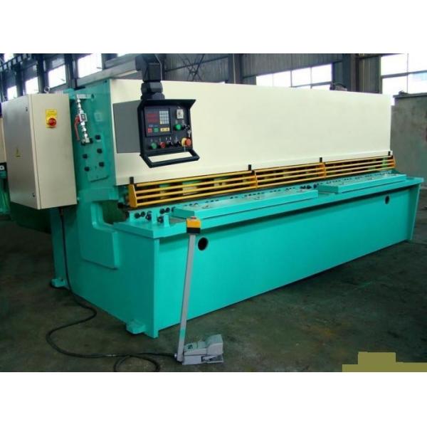 CNC Hydraulic Swing / Guillotine Beam Metal Shearing Machine For Construction