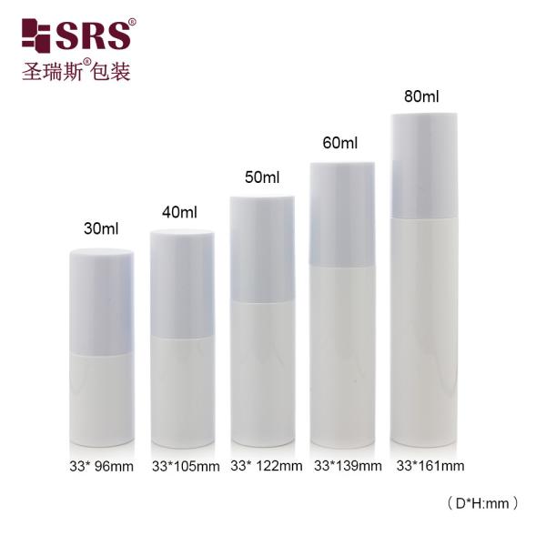 24/410 PET PCR Certificate PET Plastic Empty Customization Color White Lotion Bottle For Foundation Facial Serum Gel